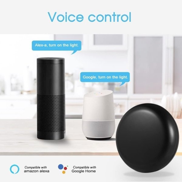 UanTii Wifi IR Remote Controller Tuya Smart Infrared Universal Remote Controller for Air Condition Fan TV Amazon App Recomtrol Control Alexa Google Home Siri Voice Control - Image 3