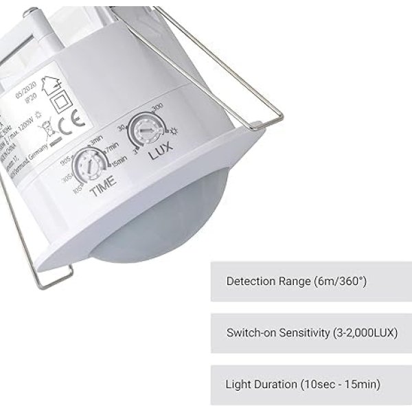 Motion Sensor - 360 Degree Range - 220 volt - spotlight motion sensor - ceiling installation - security sestem - smart home - Image 3