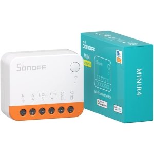 SONOFF MINIR4 WiFi Smart Switch, 2 Way Smart Micromodule Switch, Detach Relay Mode, WiFi 2.4G, APP Control, Mini Smart Switch Compatible with Alexa, Google Home, 10A/2200W