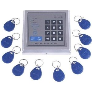 RFID Proximity Door Entry Access Control System with 10 Key Fobs