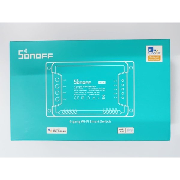 SONOFF 4CHR3 4 Channel WiFi Smart Switch, Smart Switch Works with Alexa, Google Home, Inching Self-Locking Interlock, Time Function - Image 7