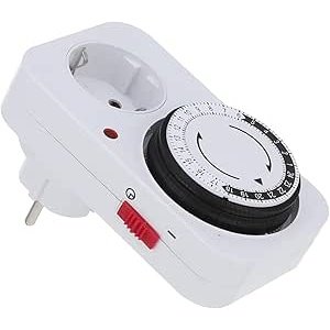 24 hours indoor earthed Timer - white