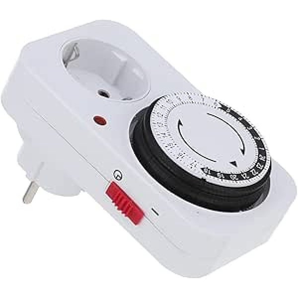 24 hours indoor earthed Timer - white