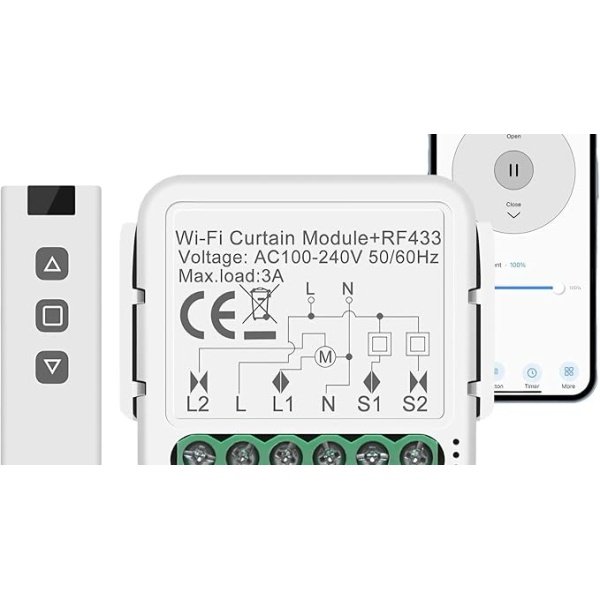 Wifi Control Part in Shutter with RF Remote - Image 3