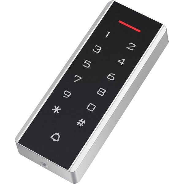 Door Access Control System, 125KHz Proximity ID Card Access Control Keypad Support 1000 Users ID Card Reader Digital Keypad + 5PCS Keychains for Entry Access Controller Gate Opener - Image 5