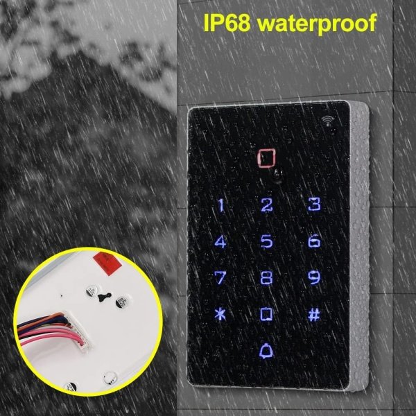 FusyTuly WiFi Tuya RFID Access Control Keypad Wireless IP68 Waterproof Access Controller Keyboard WG26/34 Phone APP Password Unlock System+ 10pcs Keyfobs - Image 8
