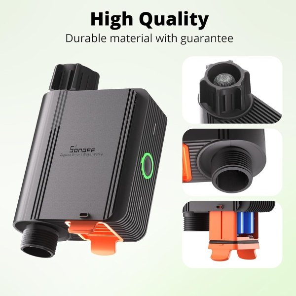SONOFF SWV-BSP Zigbee Smart Hose Timer for Outdoor Watering, Easy Faucet Install, Automate Water & Sprinkler Schedules for Lawn, Garden & Yard Care. Works with Alexa & Google Home - Image 5